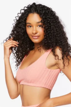 Ribbed Knit Lounge Crop Top