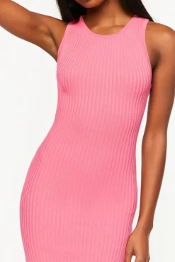 Ribbed Knit Midi Tank Dress