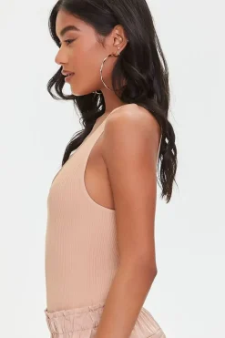 Ribbed Knit Tank Bodysuit