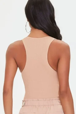 Ribbed Knit Tank Bodysuit