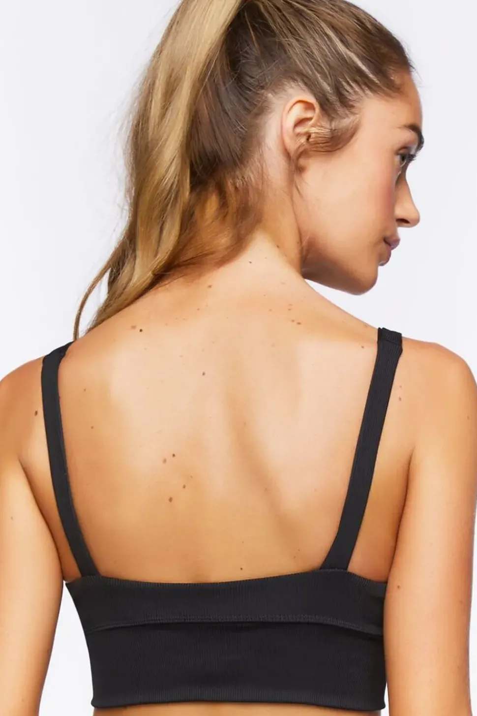 Ribbed Longline Sports Bra