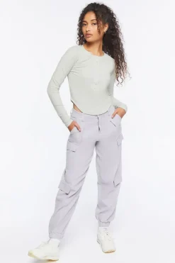 Ribbed Long-Sleeve Top