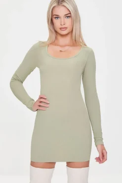 Ribbed Mini Bodycon Dress