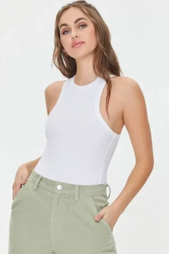 Ribbed Racerback Tank Bodysuit