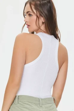 Ribbed Racerback Tank Bodysuit