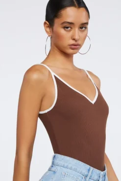 Ribbed Ringer Bodysuit
