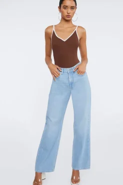 Ribbed Ringer Bodysuit