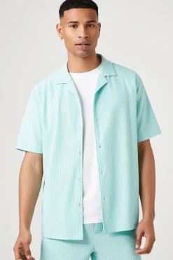 Ribbed Short-Sleeve Shirt