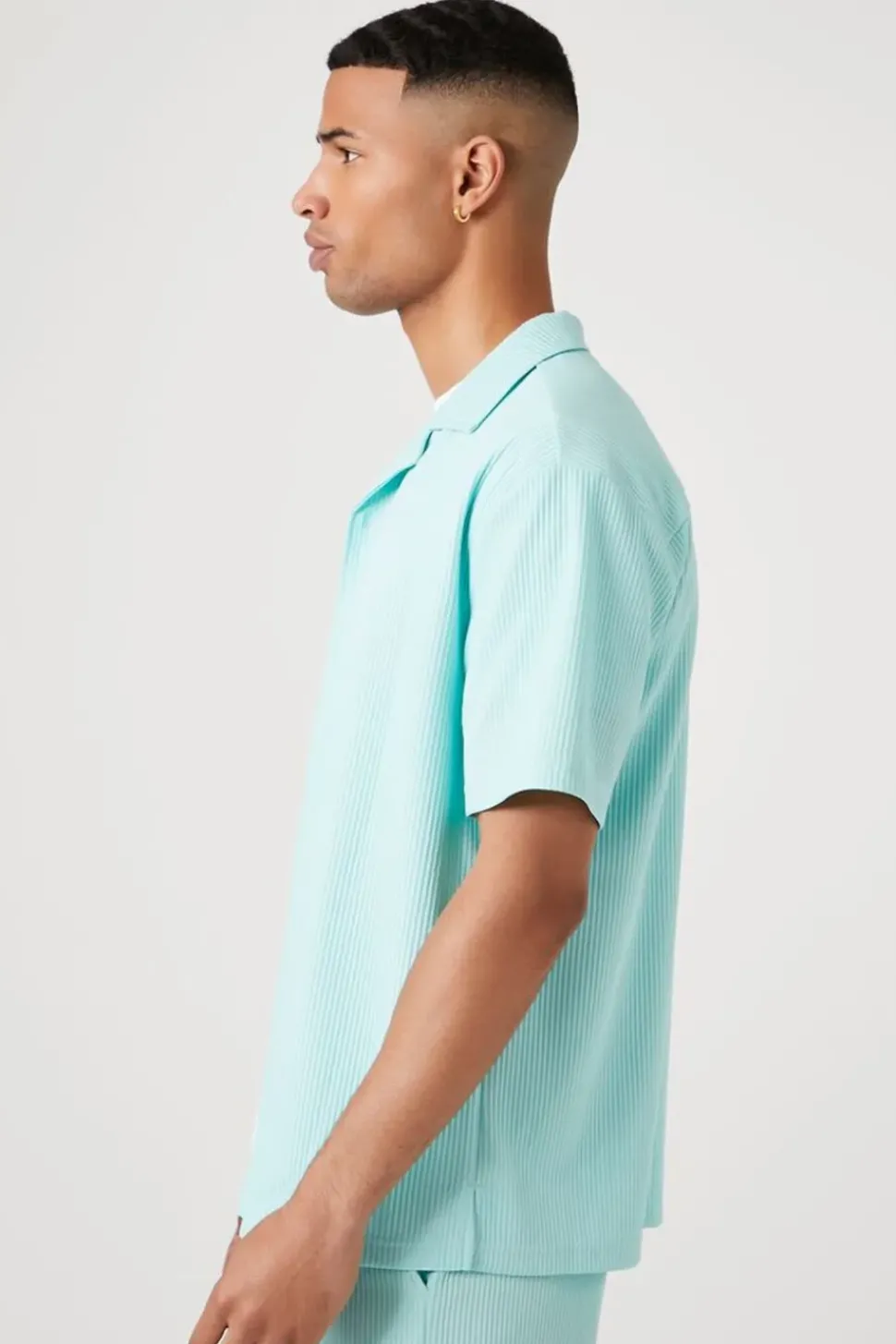 Ribbed Short-Sleeve Shirt
