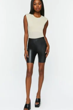 Ribbed Sleeveless Bodysuit