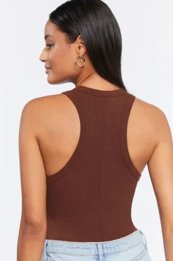Ribbed Sleeveless Bodysuit