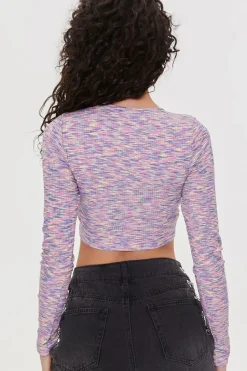 Ribbed Space Dye Crop Top