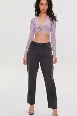 Ribbed Space Dye Crop Top