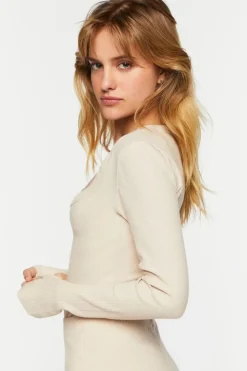 Ribbed Thumbhole Bodysuit