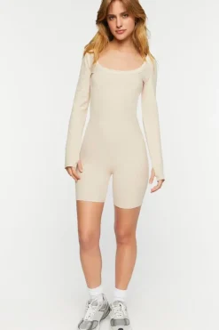 Ribbed Thumbhole Bodysuit