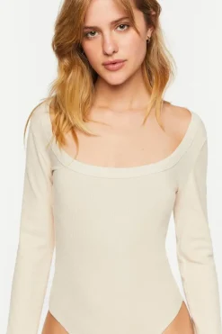 Ribbed Thumbhole Bodysuit