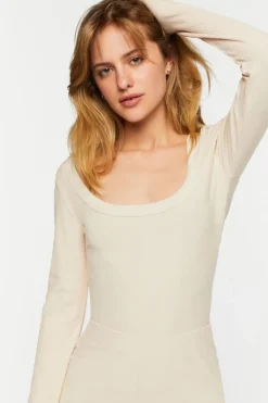 Ribbed Thumbhole Bodysuit