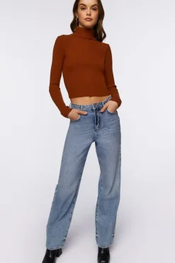 Ribbed Turtleneck Sweater