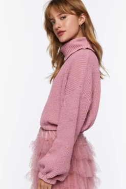 Ribbed Turtleneck Sweater