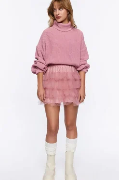 Ribbed Turtleneck Sweater