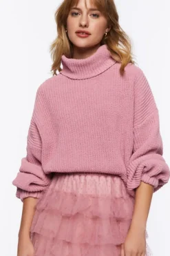 Ribbed Turtleneck Sweater