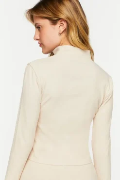 Ribbed Zip-Up Top