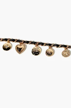 Ribbon-Chain Charm Bracelet