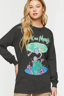 Rick And Morty Graphic Long-Sleeve Tee