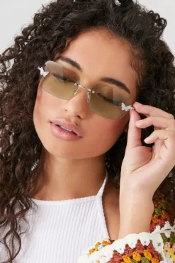 Rimless Butterfly Sunglasses