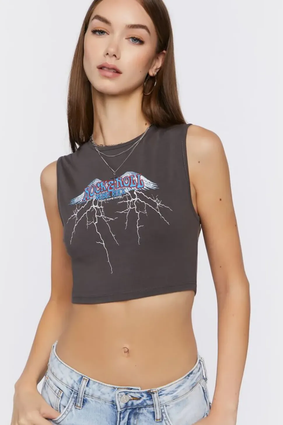 Rock & Roll Graphic Muscle Tee