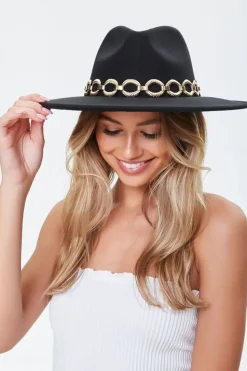 Rolo Chain-Trim Cowboy Hat
