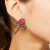 Rose Drop Earrings