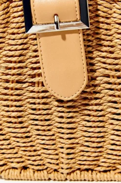 Round Straw Crossbody Bag
