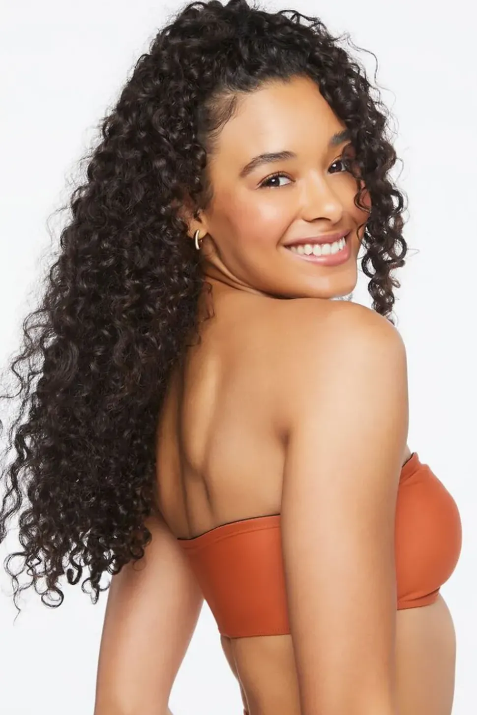 Ruched Bandeau Bikini Top