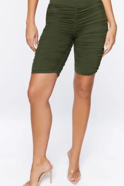 Ruched Biker Shorts