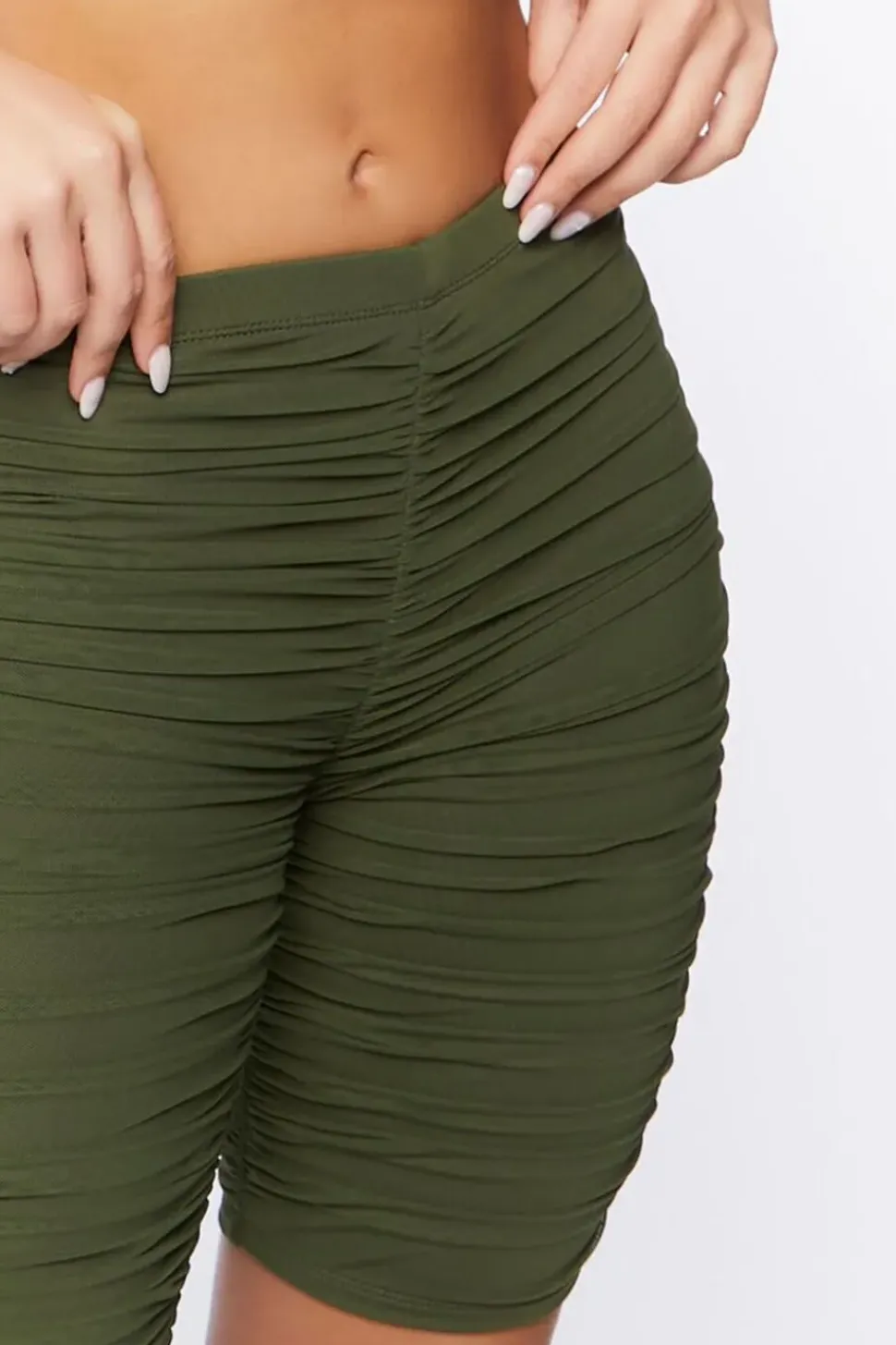 Ruched Biker Shorts