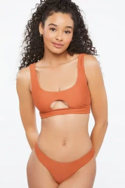 Ruched Brazilian Bikini Bottoms