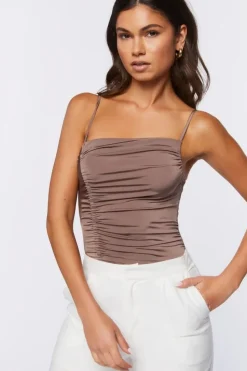 Ruched Cami Bodysuit