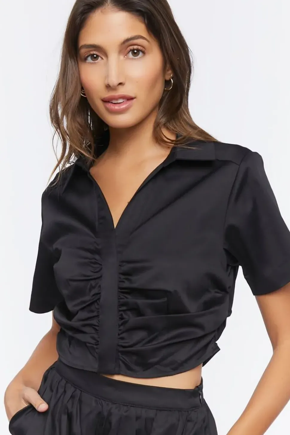Ruched Crop Top