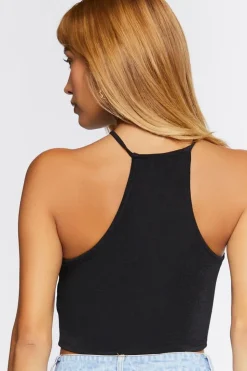 Ruched Cutout Cropped Cami