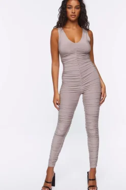 Ruched Cutout Jumpsuit