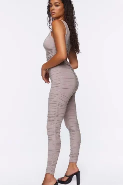 Ruched Cutout Jumpsuit