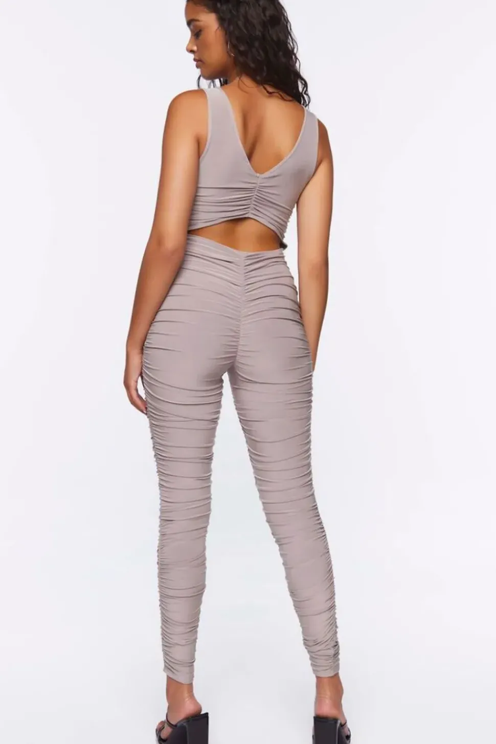 Ruched Cutout Jumpsuit