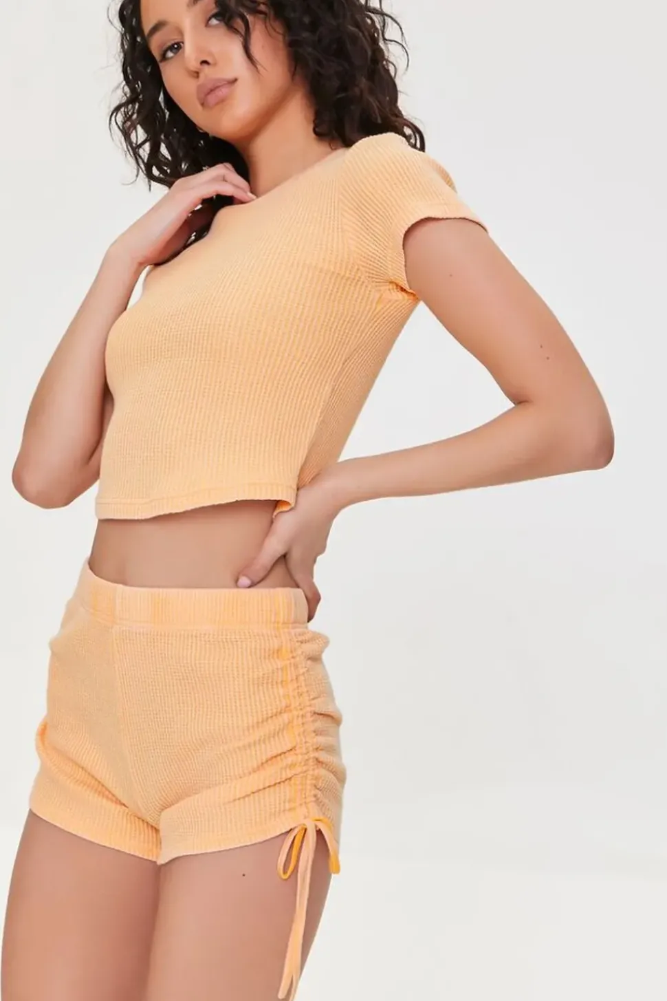 Ruched Drawstring Shorts