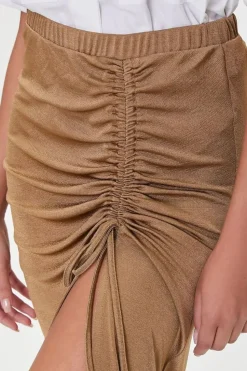 Ruched Drawstring Skirt