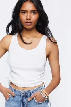 Ruched Drawstring Tank Top