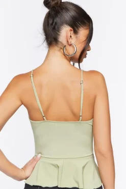 Ruched Handkerchief-Hem Cami
