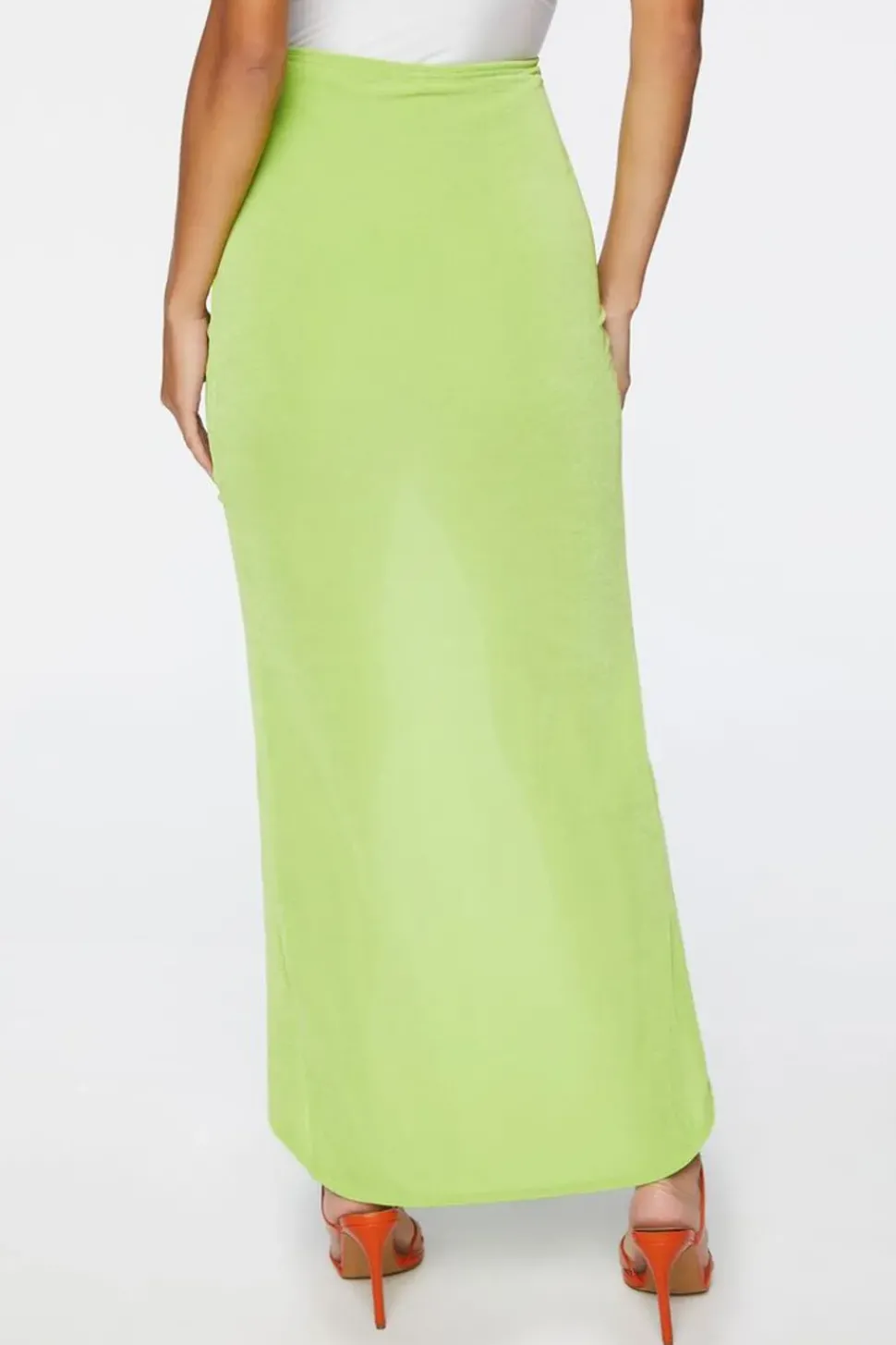 Ruched High-Low Skirt