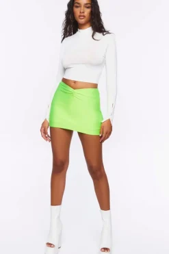 Ruched Mini Skirt