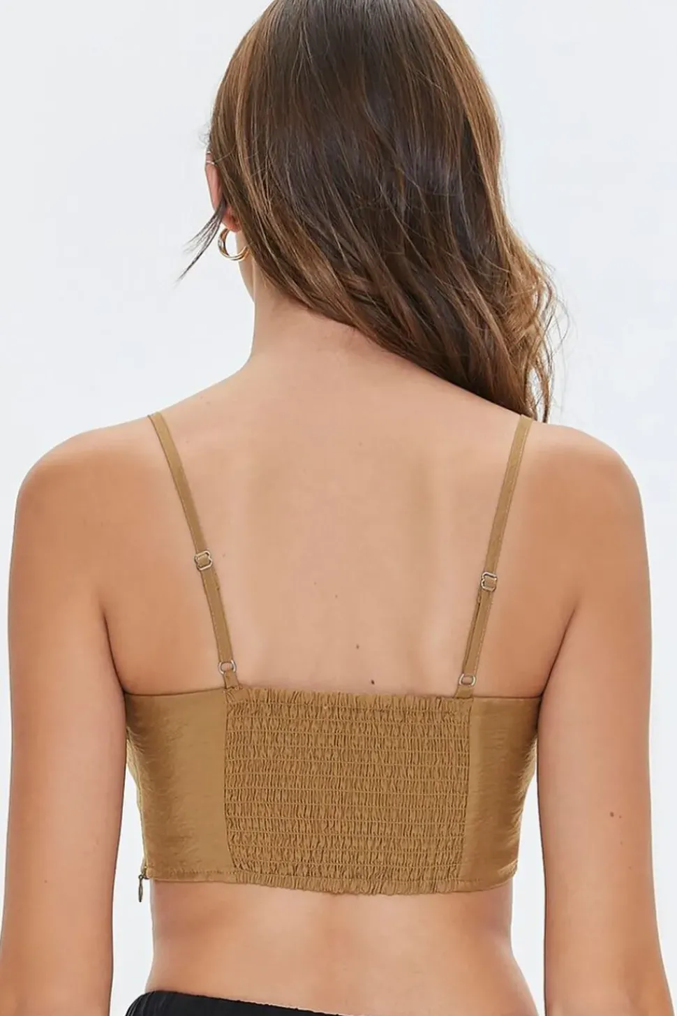 Ruched Sweetheart Cropped Cami
